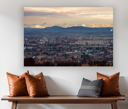 Obraz CANVAS Tatry z Krakowa do salonu sypialni na ścianę