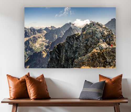 Obraz CANVAS Rysy, Tatry do salonu sypialni na ścianę