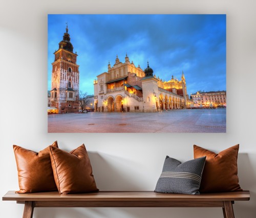 Obraz CANVAS KRAKÓW KOŚCIÓŁ MARIACKI STARÓWKA do salonu sypialni na ścianę