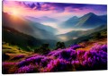Obraz CANVAS kraina purpurowych wzgórz do salonu sypialni na ścianę