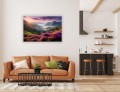 Obraz CANVAS kraina purpurowych wzgórz do salonu sypialni na ścianę