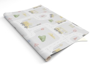 OKLEINA MEBLOWA FOLIA SAMOPRZYLEPNA dla chłopca POJAZDY I DROGI 