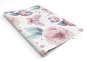 OKLEINA MEBLOWA FOLIA SAMOPRZYLEPNA dla dziewczynki RÓŻOWE KWIATKI 