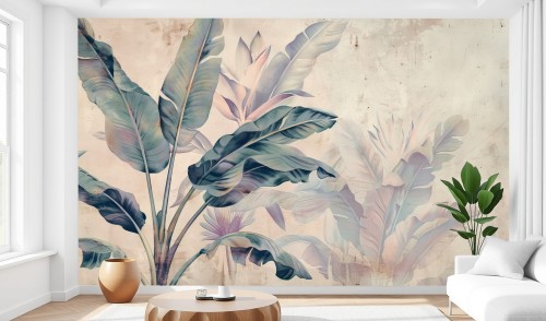 Fototapeta do sypialni ABSTRAKCYJNY KWIAT BANANOWCA na wymiar