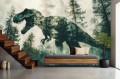 Fototapeta do salonu DINOZAUR ABSTRAKCJA LAS NATURA 