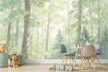 Fototapeta dla dzieci PASTELOWY LAS DRZEWA NATURA
