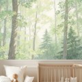 Fototapeta dla dzieci PASTELOWY LAS DRZEWA NATURA