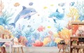 Fototapeta DO POKOJU DZIECKA PODWODNY ŚWIAT W PASTELACH 
