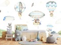 Fototapeta dla dzieci Latające zwierzątka balony miś odkrywca