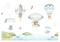 Fototapeta dla dzieci Latające zwierzątka balony miś odkrywca
