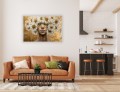 Obraz MODERN GLAMOUR KOBIETA W KWIECISTEJ KORONIE