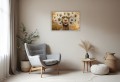 Obraz MODERN GLAMOUR KOBIETA W KWIECISTEJ KORONIE