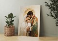 Religijny OBRAZ na płótnie ŚWIĘTA RODZINA do salonu CANVAS prezent