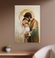 Religijny OBRAZ na płótnie ŚWIĘTA RODZINA do salonu CANVAS prezent