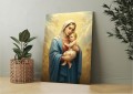 OBRAZ religijny Jezus i Maryja religijny na płótnie CANVAS prezent 