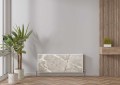 Magnetyczna MATA na kaloryfer osłona grzejnika do salonu TAUPE MARBLE 