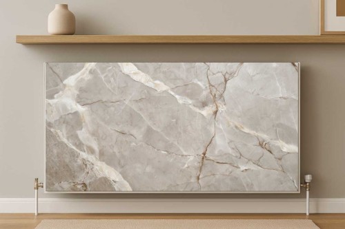 Magnetyczna MATA na kaloryfer osłona grzejnika do salonu TAUPE MARBLE 
