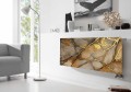 NOWOCZESNA MAGNETYCZNA Gold marble Osłona na kaloryfer NA WYMIAR