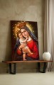 OBRAZ na płótnie Madonna z Dzieciątkiem Jezus IKONA religijny obraz