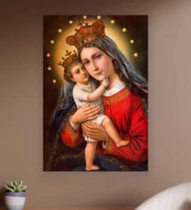 OBRAZ na płótnie Madonna z Dzieciątkiem Jezus IKONA religijny obraz