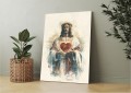 OBRAZ na płótnie Katolicki Serce Jezusa portret religijny Canvas