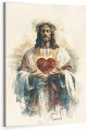 OBRAZ na płótnie Katolicki Serce Jezusa portret religijny Canvas