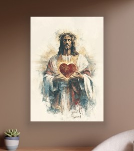 OBRAZ na płótnie Katolicki Serce Jezusa portret religijny Canvas