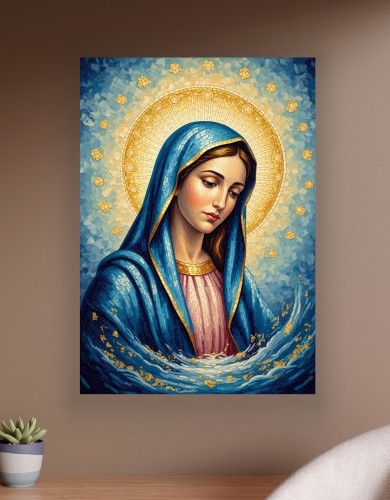 OBRAZ Religijny Madonna Dolorosa Najświętsza Maryja Panna CANVAS NA PŁÓTNIE