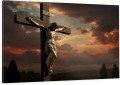  OBRAZ na płótnie Jezus Chrystus na krzyżu Ukrzyżowanie Pana Jezusa 