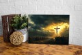  OBRAZ religijny Ukrzyżowanie Jezusa Chrystusa góra Golgota