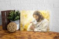  OBRAZ religijny na płótnie MIŁOSIERNY JEZUS CHRYSTUS Z OWIECZKĄ