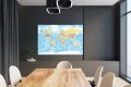  Mapa świata polityczna OBRAZ na płótnie canvas DO BIURA SALONU
