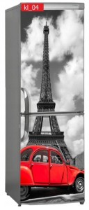 Naklejka, Okleina Laminowana na Lodówkę Auto Wieża Eiffla 