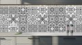 PANELE PCV SAMOPRZYLEPNE NA SCIANĘ Marokański szary Patchwork 