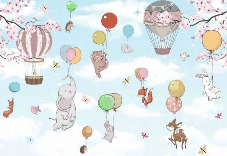 Fototapeta dla dzieci balony zwierzęta fsd141.jpg