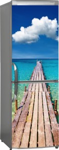 Naklejka, Okleina Laminowana na Lodówkę Molo Morze