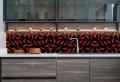 KUCHENNY PANEL PCV SAMOPRZYLEPNY na ścianę PAPRYCZKI CHILLI 