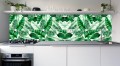 NOWOCZENY PANEL PCV SAMOPRZYLEPNY tropikalne zielone liście palmy