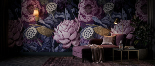 tapeta  kwiaty FIBER BLOOM– Artystyczna Fuzja Natury i Tekstury.png