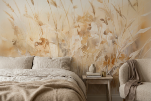 FOTOTAPETA tapeta łąka boho trawy SOLARE do salonu sypialni 