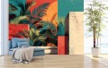 FOTOTAPETA tapeta tropikalne liście do jadalni HAVANA na ścianę art deco