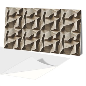 NOWOCZENY PANEL ŚCIENY SAMOPRZYLEPNY PCV Betonowe Elementy 3D