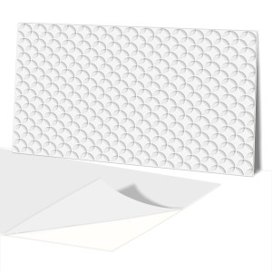 Panele ścienne pcv samoprzylepny winylowy eleganckie jasne okręgi 