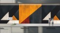 Panel ścienny pcv samoprzylepny nowoczesny geometryczny wzór kolor