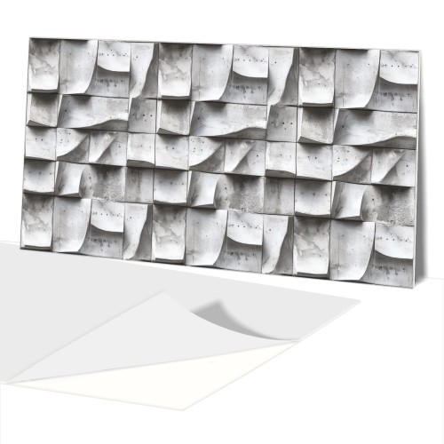 PANEL PCV beton architektoniczny kostki 3D nowoczesny wzór
