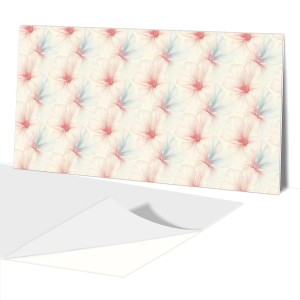 PANEL PCV SAMOPRZYLEPNY kwiaty delikatny witraż kwiatowy