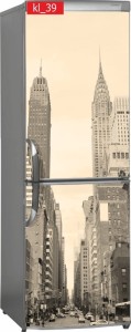 Naklejka, Okleina Laminowana na Lodówkę Nowy Jork NY Sepia
