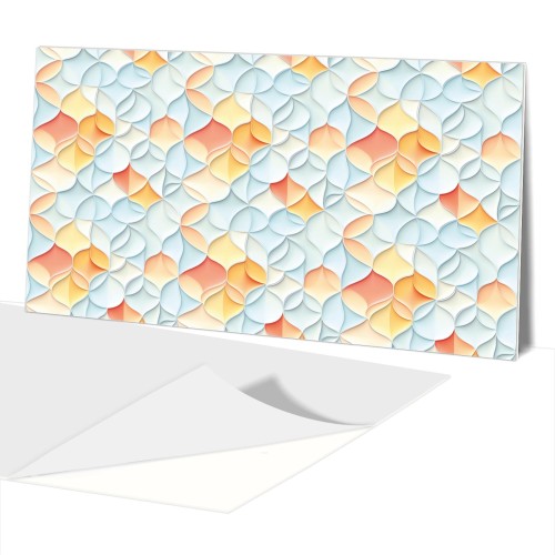PANEL PCV SAMOPRZYLEPNY na ścianę NOWOCZESNY WZÓR pastel geometria