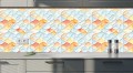 PANEL PCV SAMOPRZYLEPNY na ścianę NOWOCZESNY WZÓR pastel geometria