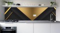 Samoprzylepny panel PCV na ścianę winylowy ELEGANCKI CZARNY MINIMALIZM